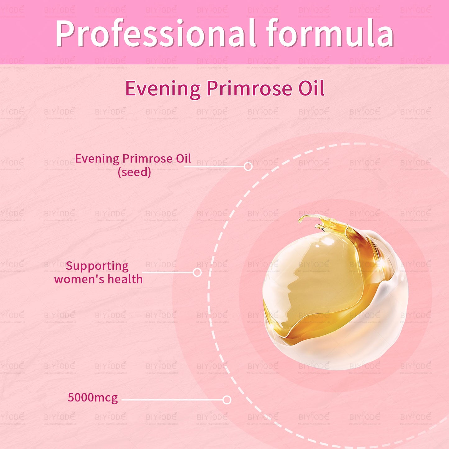 BIYODE Evening Primrose Oil Gummies - 60 GummiesDietary Supplement