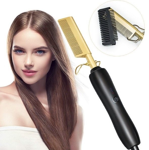 Straight Hair Curls Styling Comb