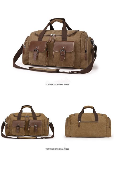 Canvas Duffle Bag For Travel Carry-on Bag