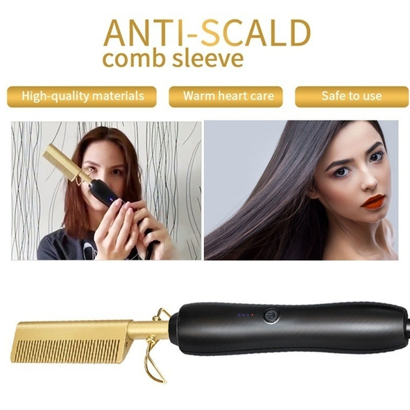 Straight Hair Curls Styling Comb