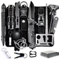 Tactical Survival Multi-Function Kit,16 in 1 Black