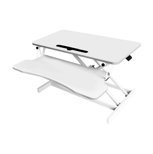 Chenshia | Adjustable Standing Desk | Desk Riser Workstation - Snow White