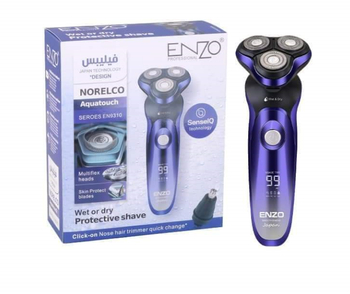 Enzo Norelco Aquatouch Shaver with Nose Hair Trimmer Attachment