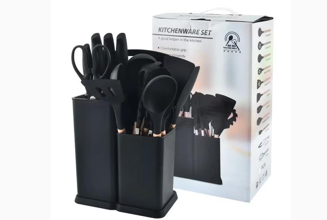 Set Of 19 Silicon Kitchen Utensils