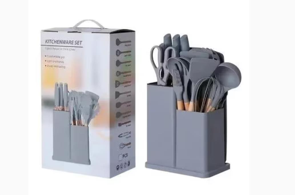 Set Of 19 Silicon Kitchen Utensils