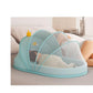 Portable Cartoon Crib Sleep Mattress Anti Mosquito Net Toddler Bed