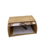 Bamboo Wood Bread bin Storage Box Assembly Required