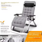 TOXIYA Foldable Deck Chair Recliner Lounger Chair With Detachable Cushion