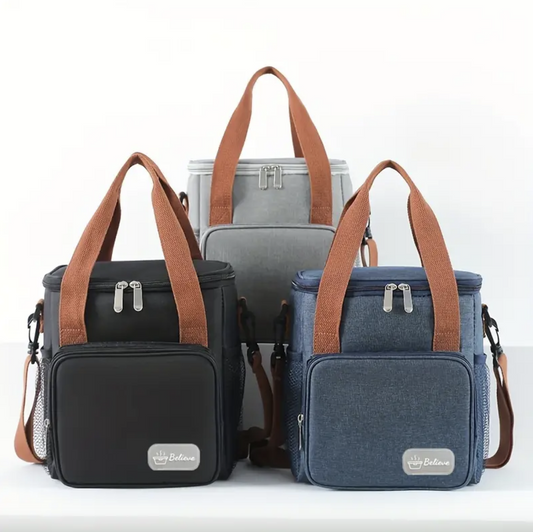 Compartment Insulated Lunch Bags with Shoulder Straps