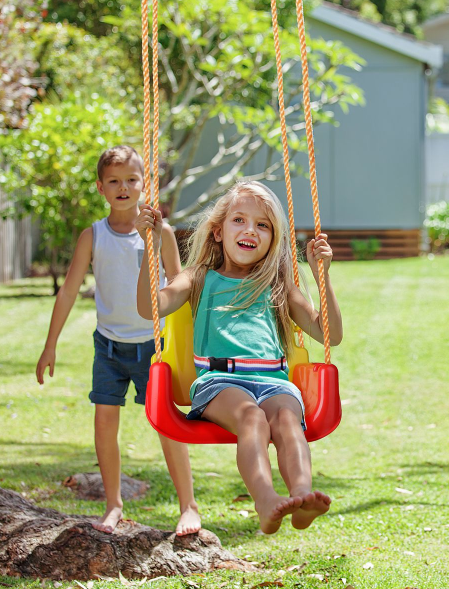 3-in-1 Toddler Swing Seat Hanging Swing Set