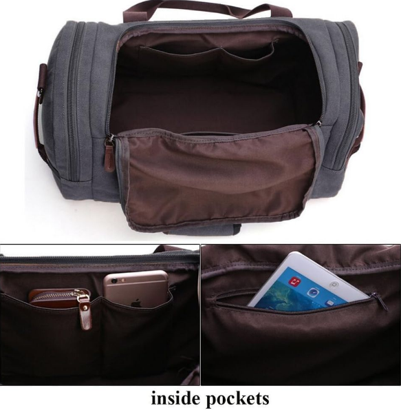 Unisex Canvas Luggage Duffle Bag 8642