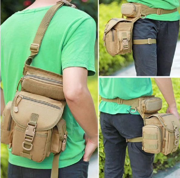 Waterproof Camping And Outdoor Leg Waist Bag Pouch