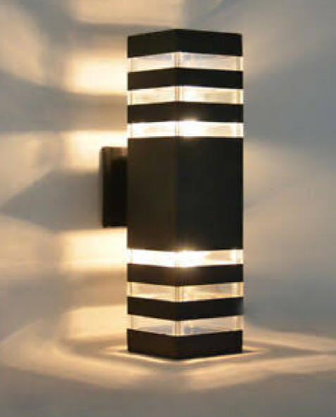 Outdoor Up Down Square Wall Lamp Black - FS5408/1