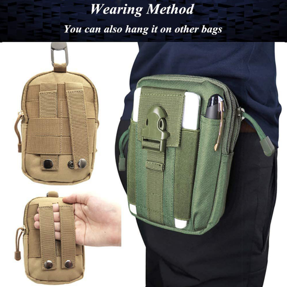 Supersonic Outdoor Tactical Utility Bag Military Hip Waist Belt Compact Bag