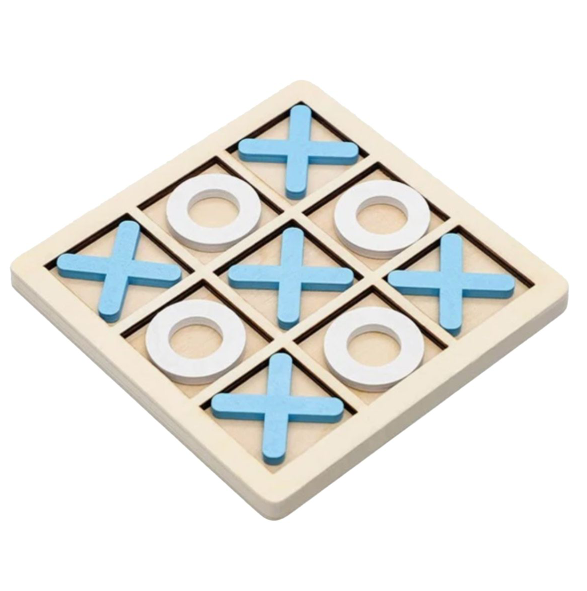 Tic Tac Toe Wooden Board Game