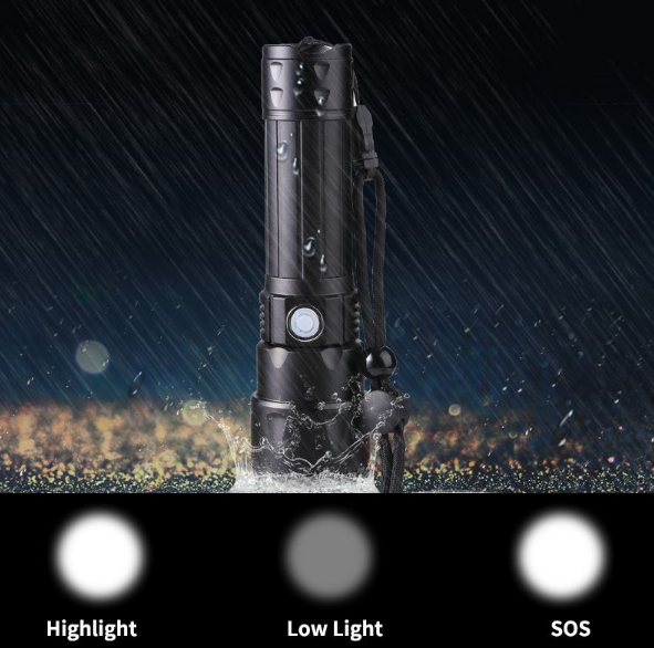 Rechargeable Super Far Bright Flashlight Q-5106