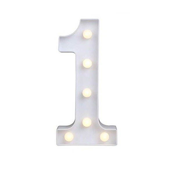 LED Number Light - 22cm