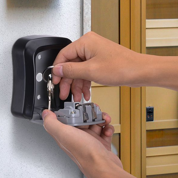 4-Digit Combination Wall Mounted Safe Box for Keys