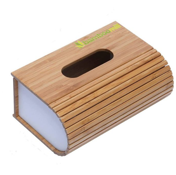 Bamboomill Napkin Organizer Bamboo Paper Tissue Box