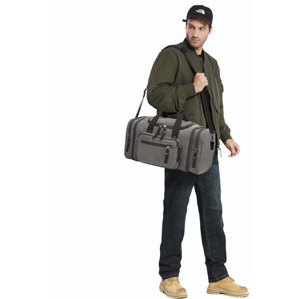 Unisex Canvas Luggage Duffle Bag 8642