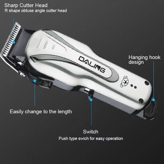 DALING D-33 Pets Hair Trimmer Clipper Rechargeable