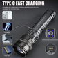 Rechargeable Flashlight With White Laser- S33-TG