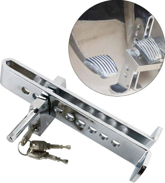 Anti-theft Stainless Steel Car Brake/Clutch Pedal Lock