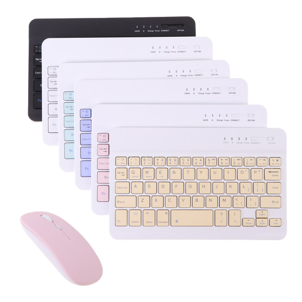 Wireless Bluetooth Keyboard Mouse Combo for Tablet or Smartphone