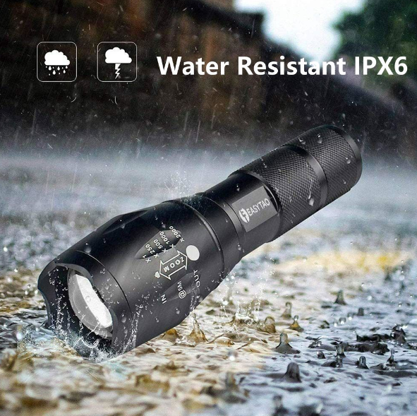 Rechargeable LED Flashlight Portable Torch Light 1600 Lumens