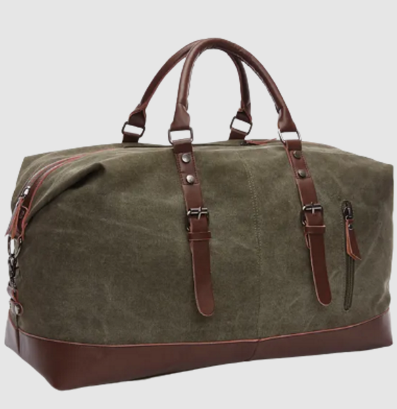 Large Canvas Weekender Duffle Bag