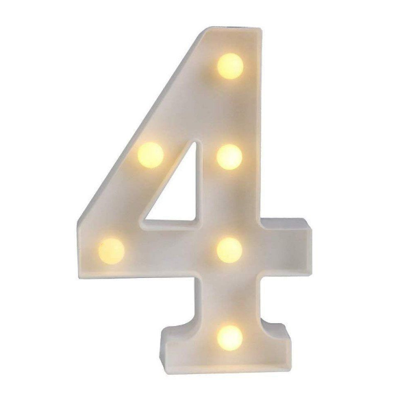 LED Number Light - 22cm