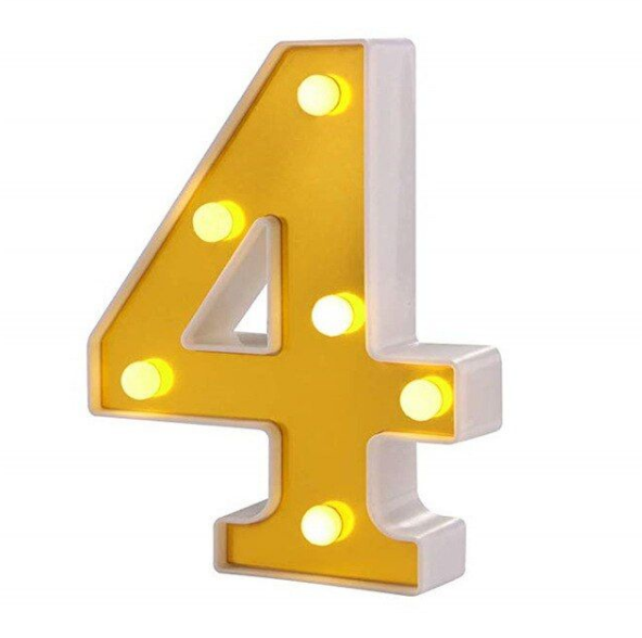 LED Number Light - 22cm