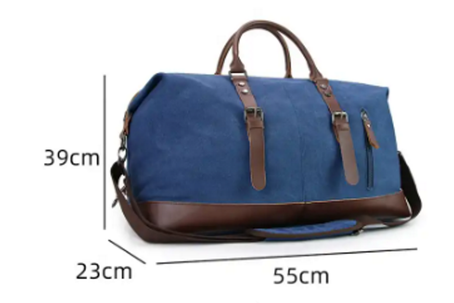 Large Canvas Weekender Duffle Bag