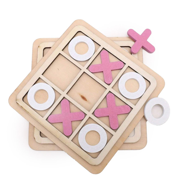 Tic Tac Toe Wooden Board Game