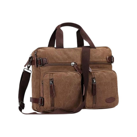 Unisex Canvas Multi-Functional Laptop Bag 8691-2