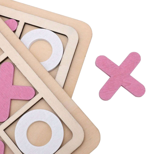 Tic Tac Toe Wooden Board Game