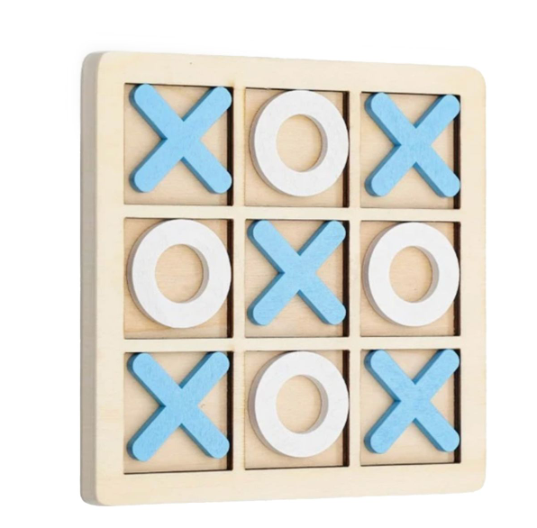 Tic Tac Toe Wooden Board Game