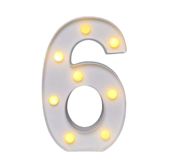 LED Number Light - 22cm