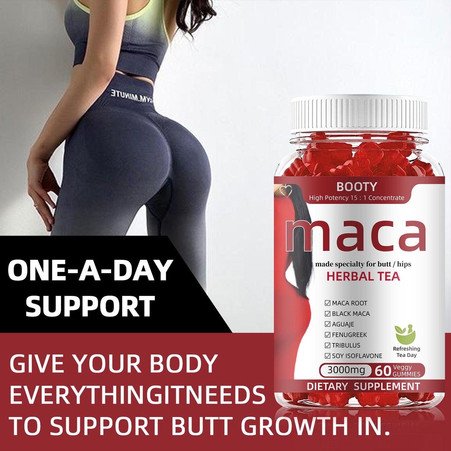 bottle maca capsules+soft candy energy balance sexy body