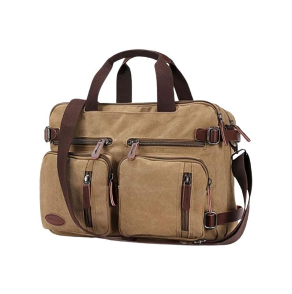 Unisex Canvas Multi-Functional Laptop Bag 8691-2