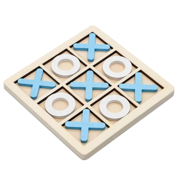 Tic Tac Toe Wooden Board Game