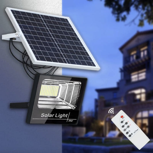 Nature Craft Solar Rechargeable Flood Light with Remote