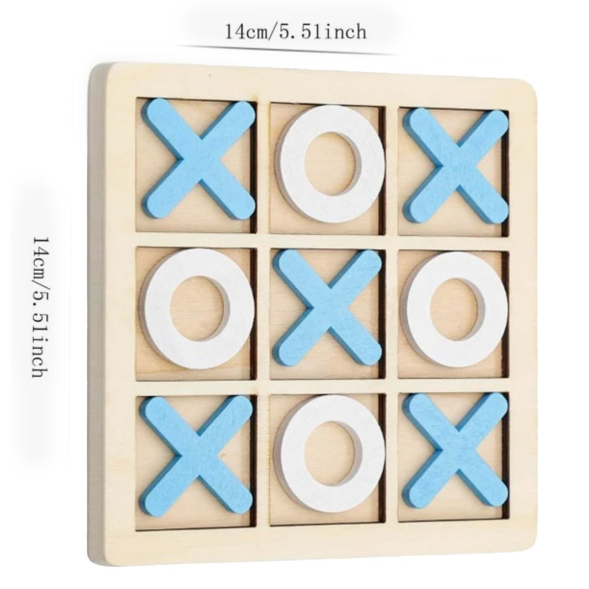 Tic Tac Toe Wooden Board Game