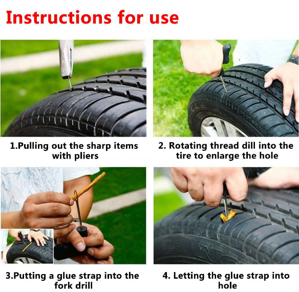 Tubeless Tyre Plug Repair Kit