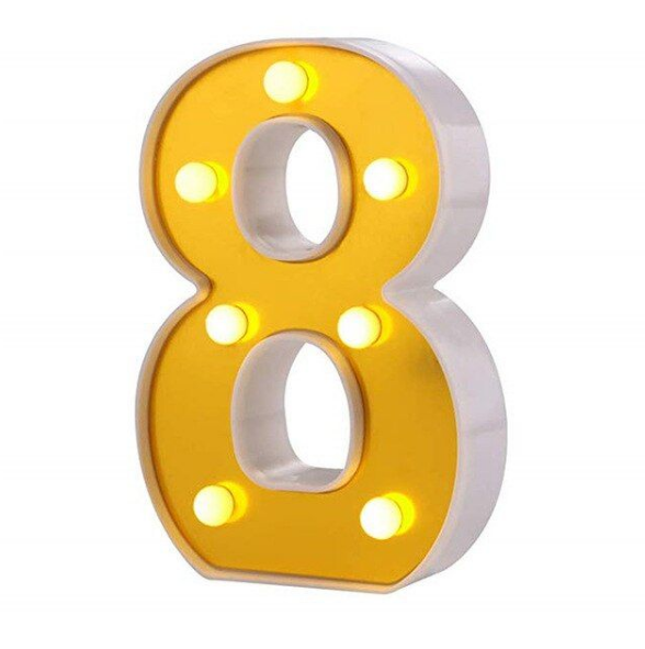 LED Number Light - 22cm