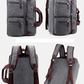 Unisex Canvas Multi-Functional Laptop Bag 8691-2