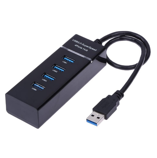 3.0 USB Hub 4 Port -Black