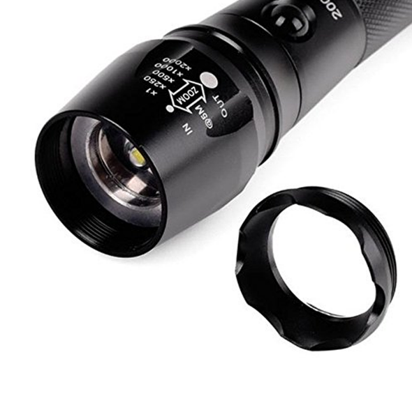 Rechargeable Portable LED Flashlight Torch Light- BL-Q7-P50