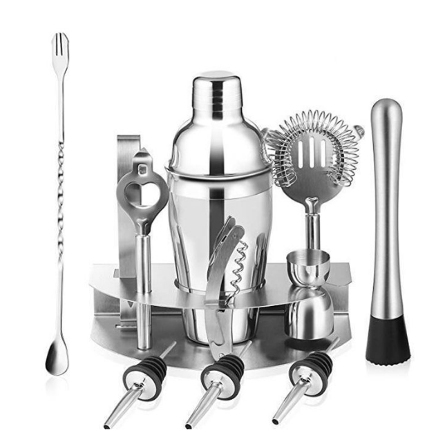 CheffyThings 12 Piece Stainless Steel Cocktail Set 750ml