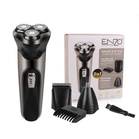 Enzo 3-in-1 Facial Hair Trimmer Multi-function Shaver Grooming Clipper Set